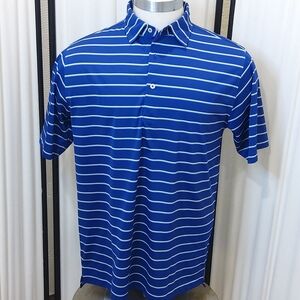 Blue Striped Polo Shirt